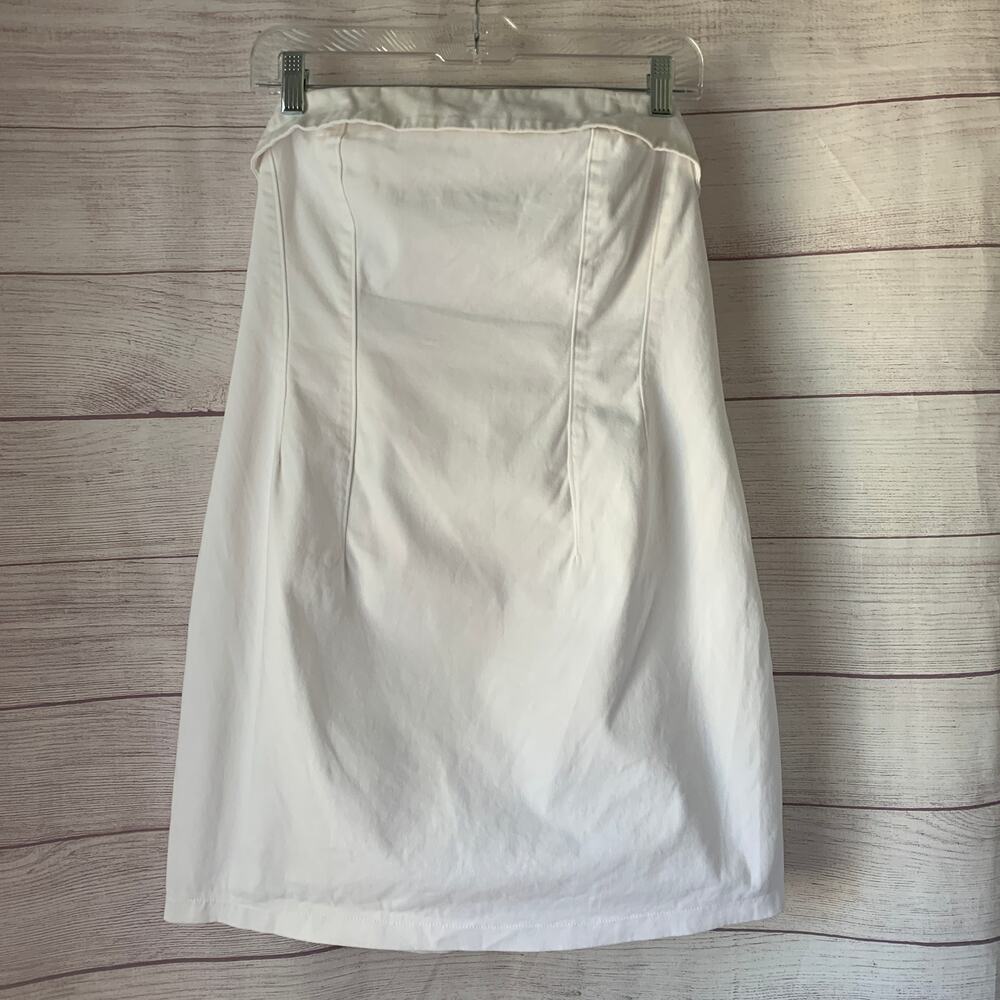 Wild Fable White Tube Bodycon Mini Dress Lace Up Back Removable Straps Size L